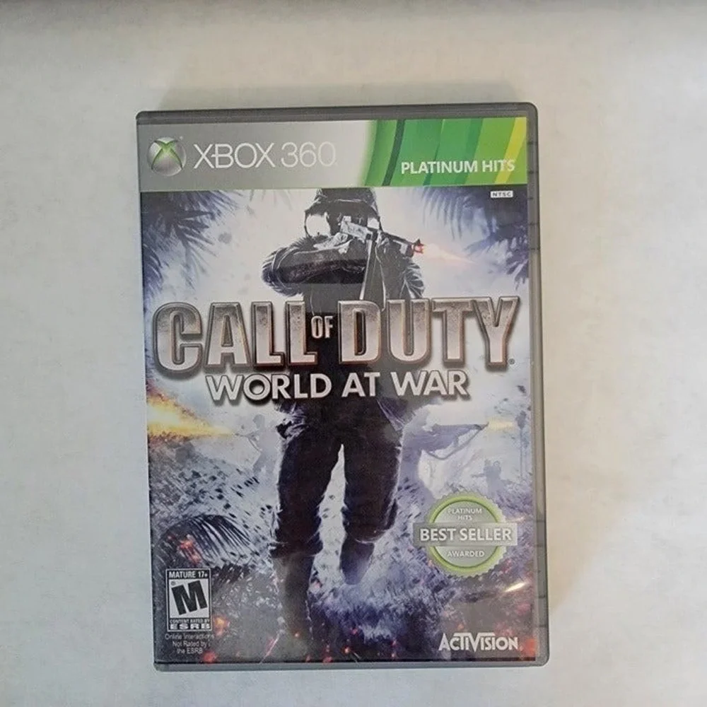Call of Duty World at War Xbox 360 Platinum Hits Activision WWII FPS Game Tested